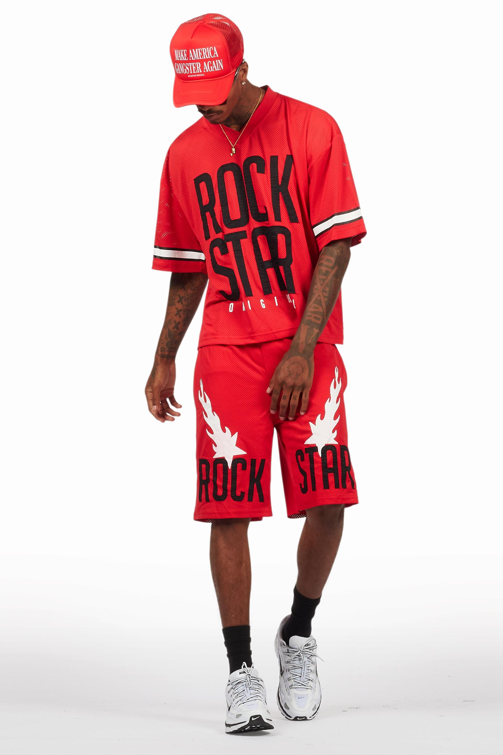 Climi Red T-Shirt/Short Set Male Product Image