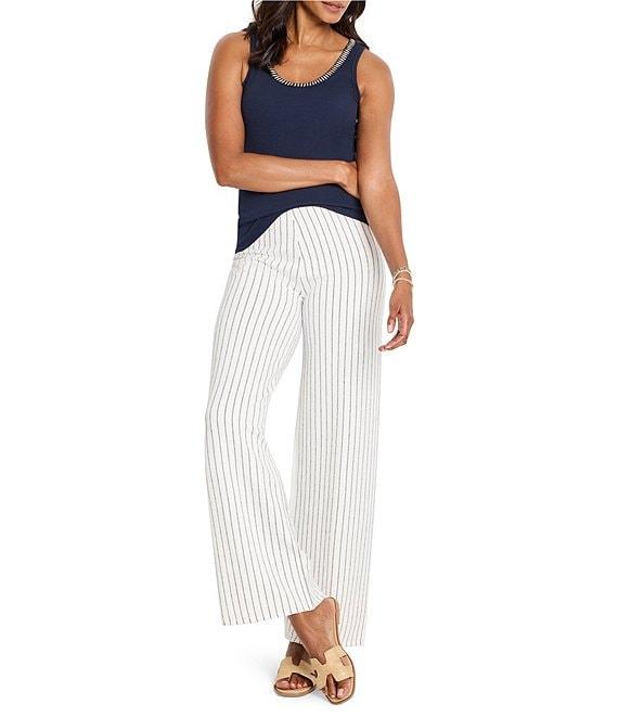 NIC + ZOE Shimmer Trimmed Scoop Neck Sleeveless Tank Product Image