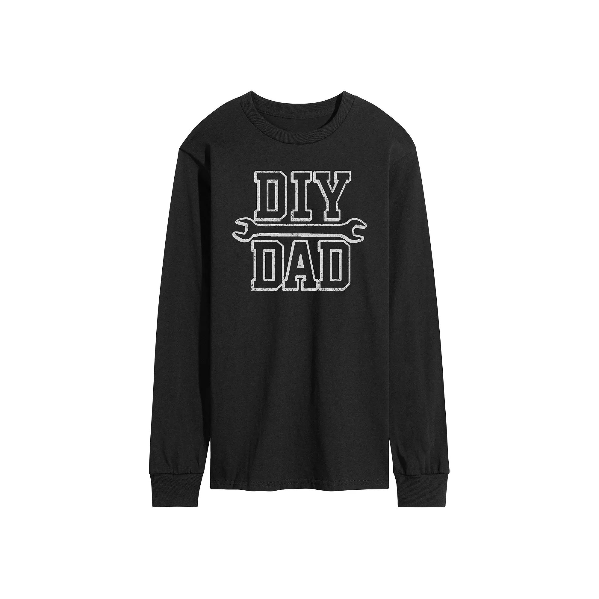 Men's DIY Dad Long Sleeve Graphic Tee,  Product Image