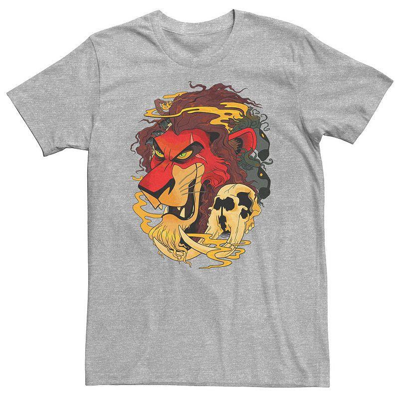 Big & Tall Disney The Lion King Scar Red Hue Head Shot Tee, Men's,  Product Image
