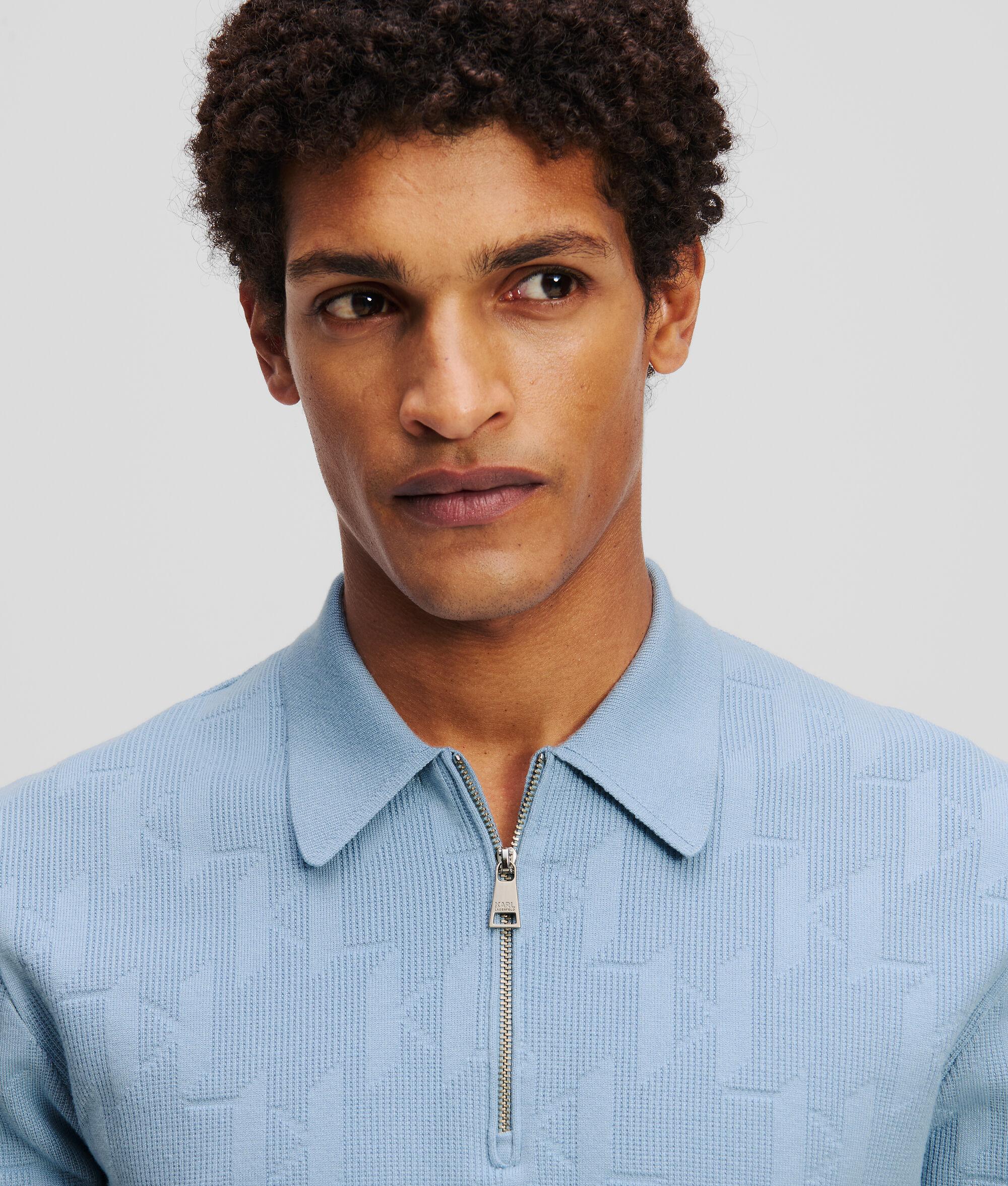 MONOGRAM ZIP-UP POLO SHIRT Product Image