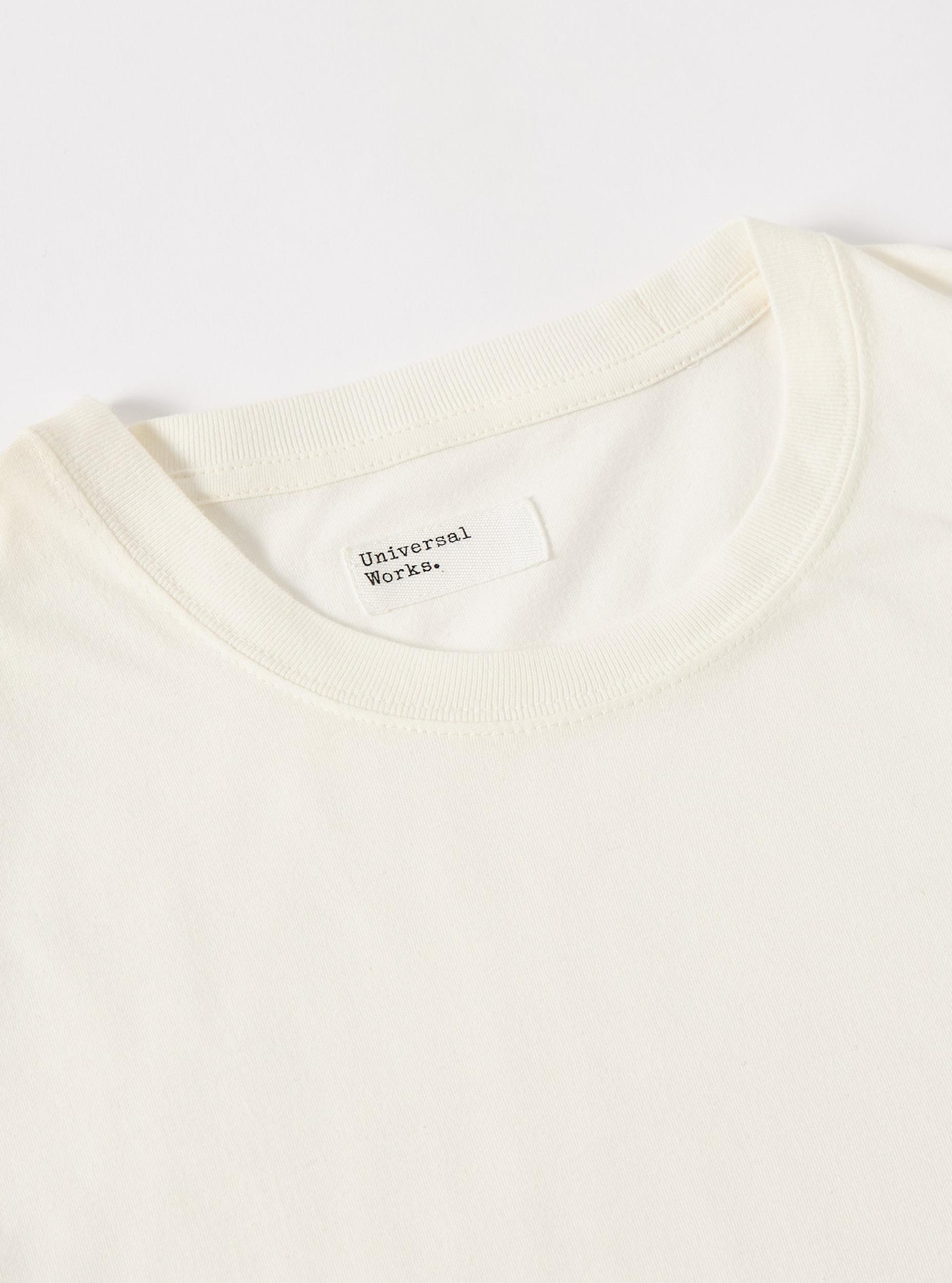 Ecru Single Jersey Loose Tee Product Image