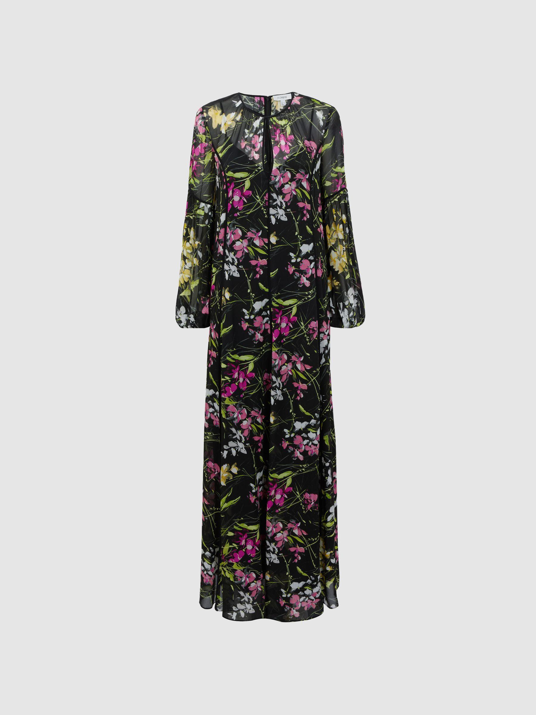 Florere Printed Maxi Dress in Black Product Image