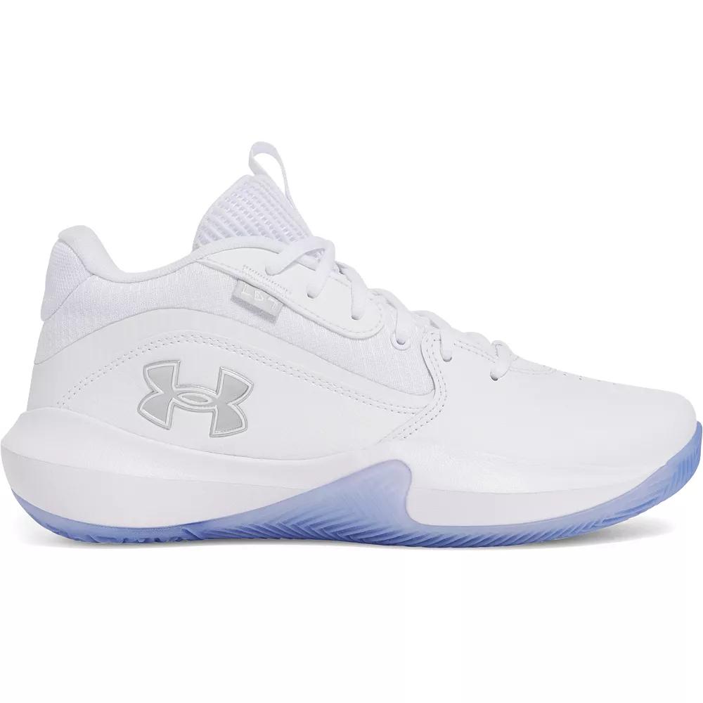 Under Armour Lockdown 7 Men's Basketball Shoes, Size: M10.5W12, White Silver Product Image