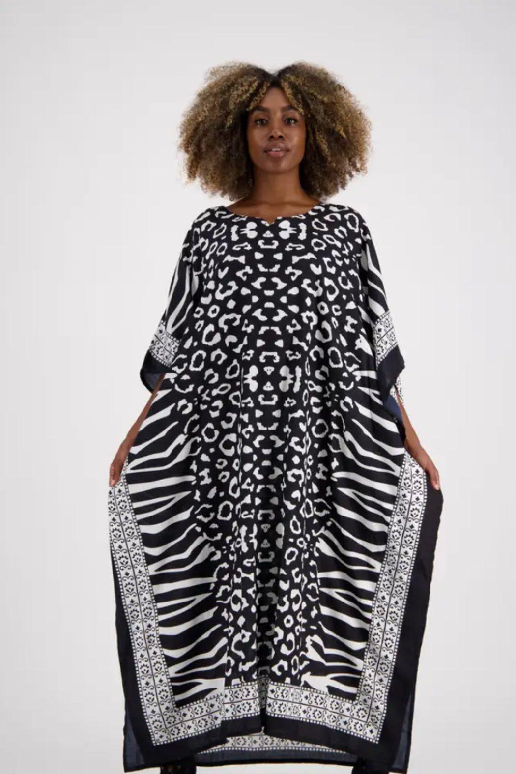 Zebra Print Kaftan On The Wild Side Product Image