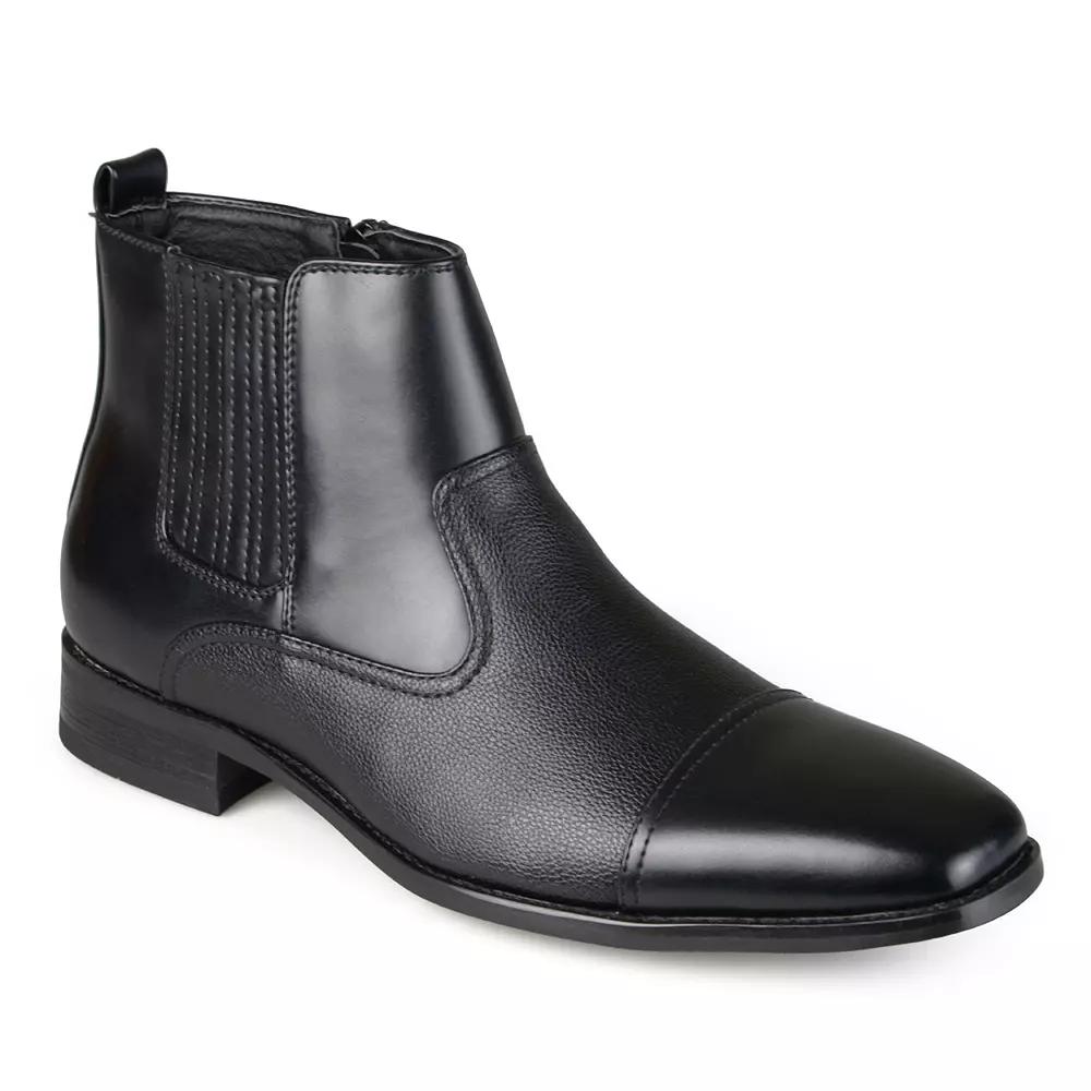 VANCE Alex Men's Cap-Toe Dress Boots, Size: 11, Black Product Image