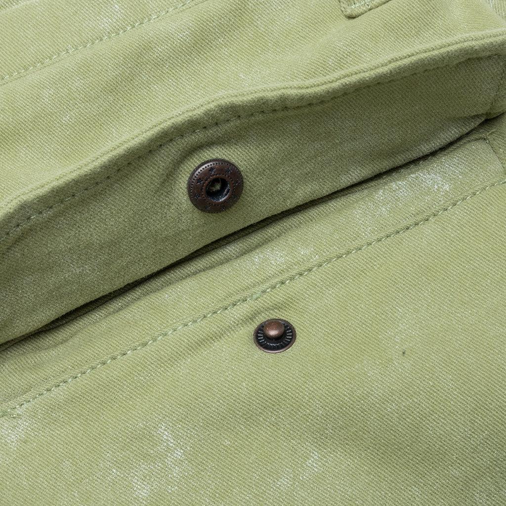 Twill Cargo Wide Leg Pant - Green Male Product Image