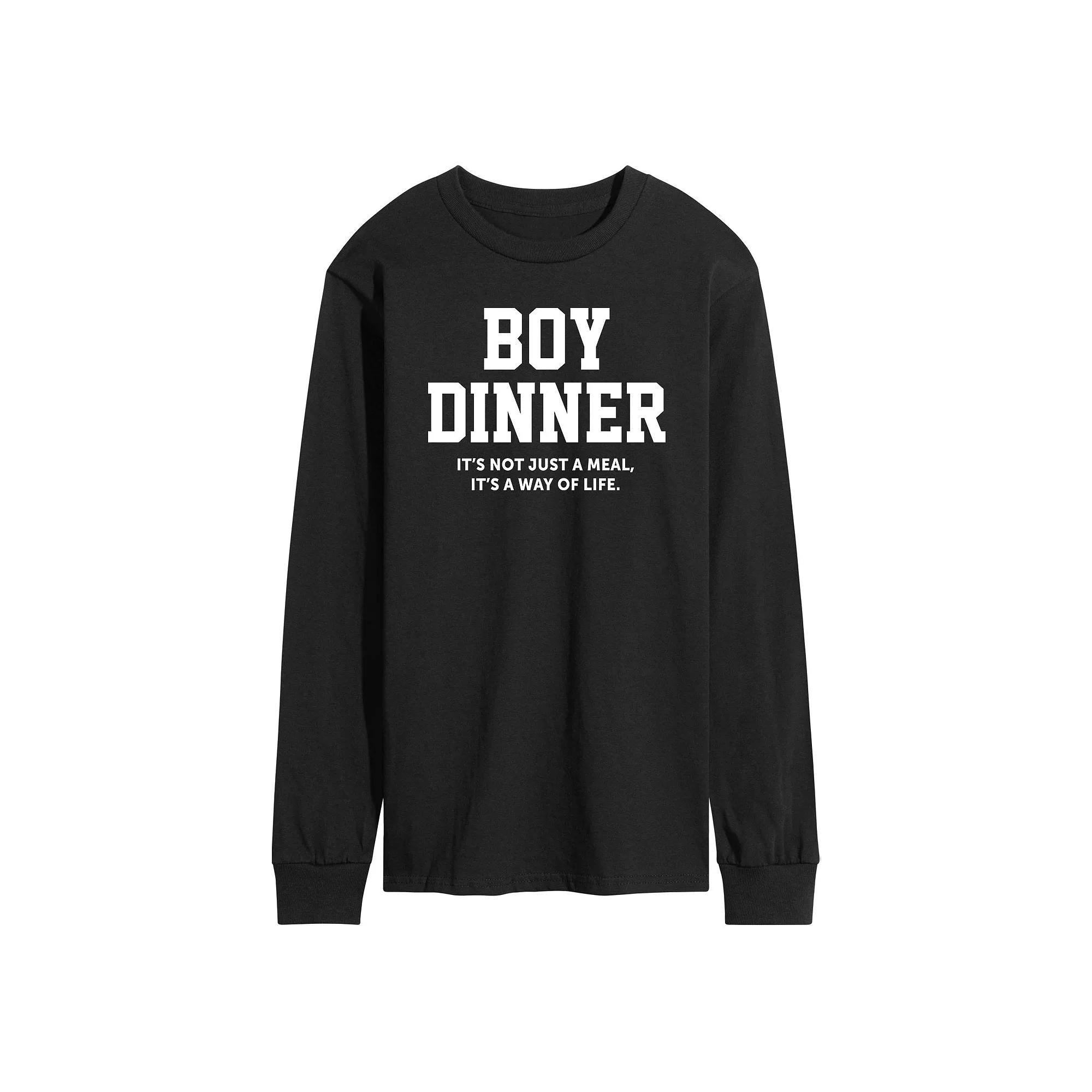 Men's Boy Dinner Way Of Life Long Sleeve Graphic Tee,  Product Image