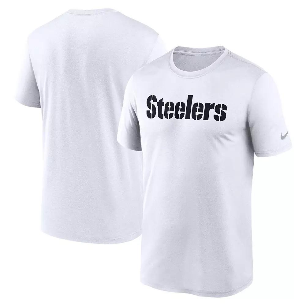 Men's Nike White Pittsburgh Steelers Primetime Legend Wordmark Performance T-Shirt,  Product Image