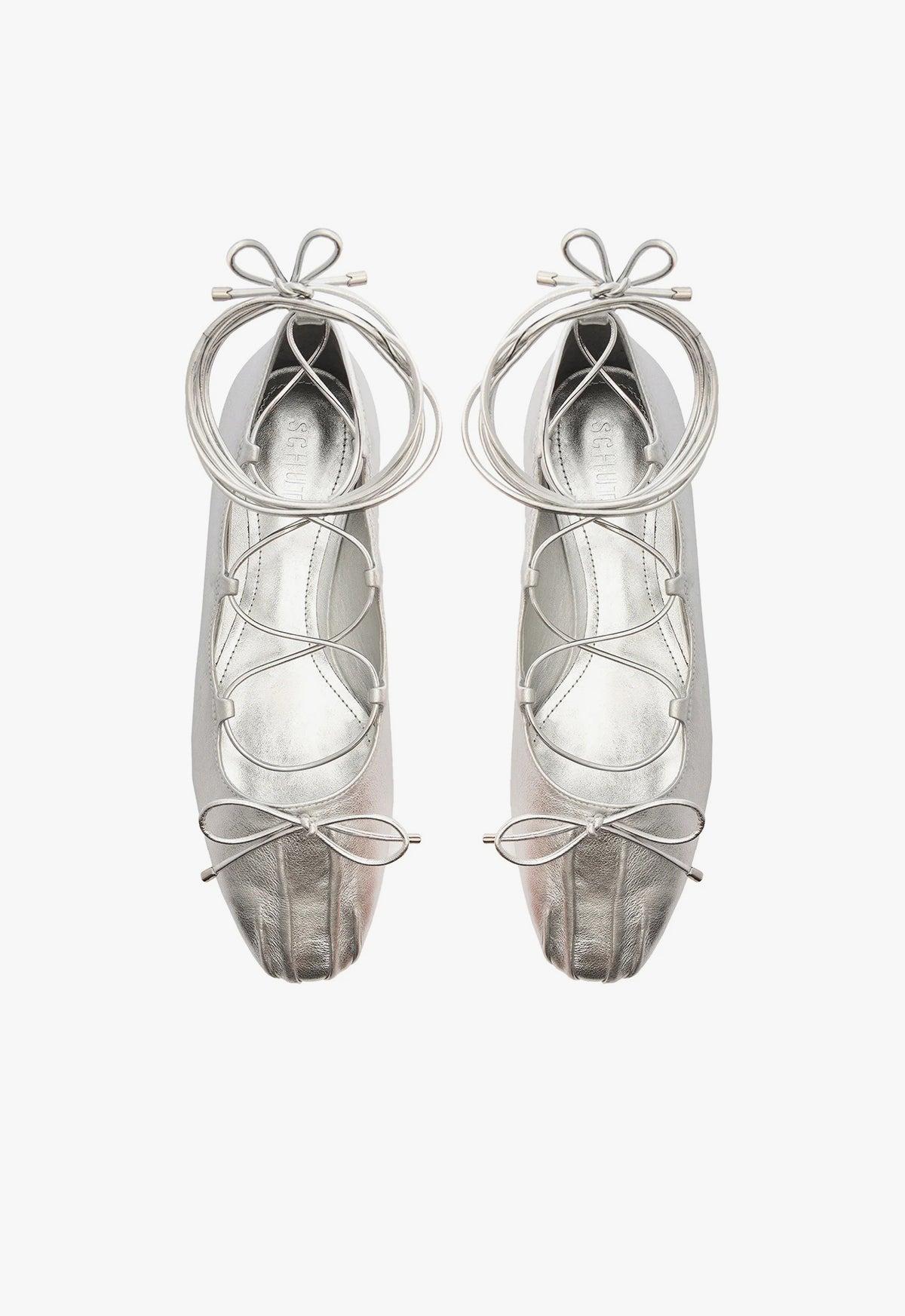 Arissa Lace Up Leather Flat Product Image