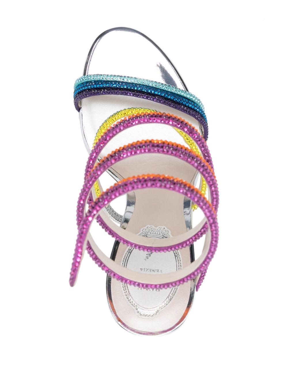 Rainbow 105mm leather sandals Product Image