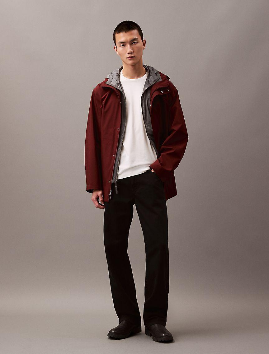 Water Resistant Hooded Rain Jacket Product Image