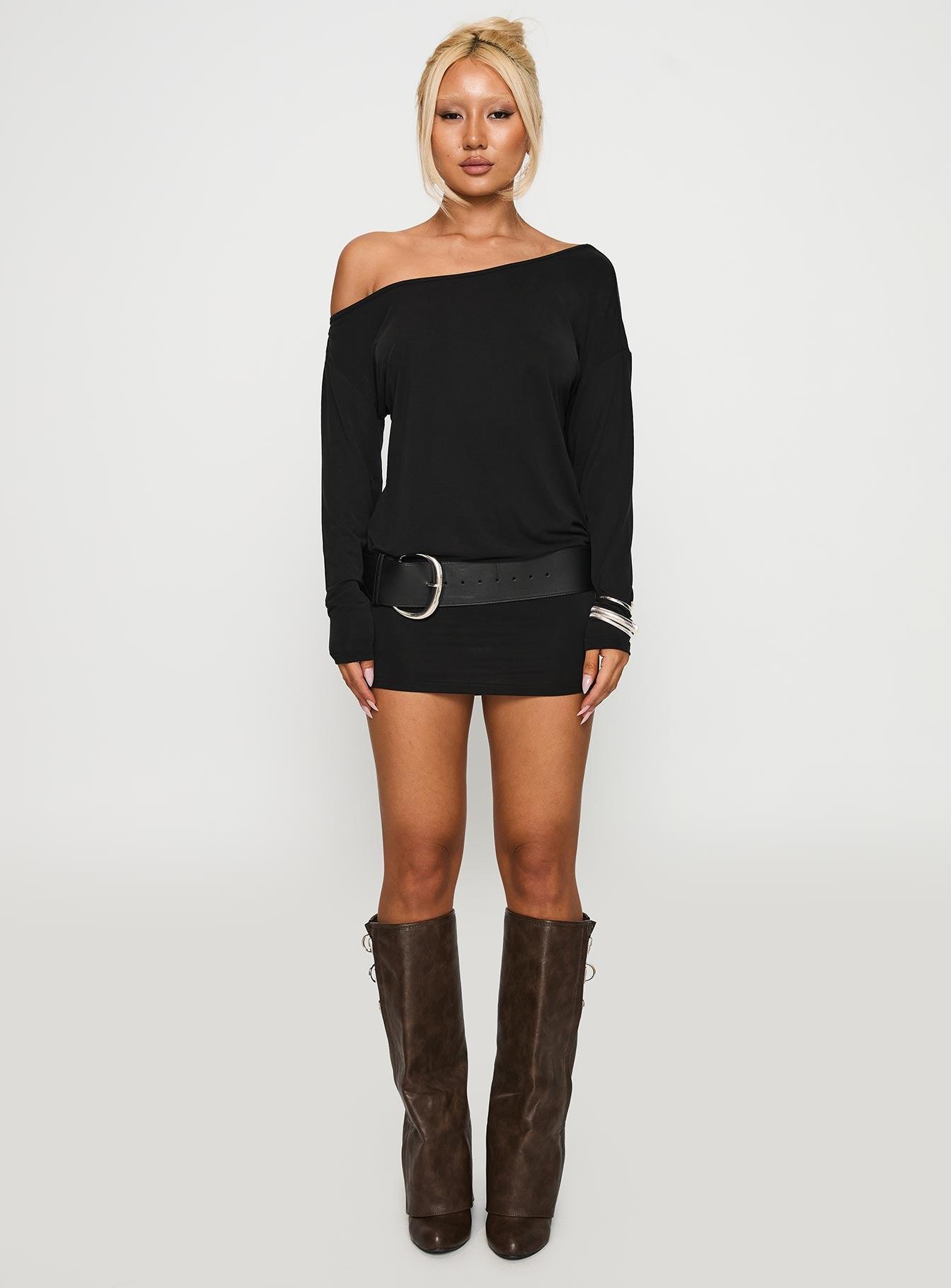 Shelisa Mini Dress Black Product Image