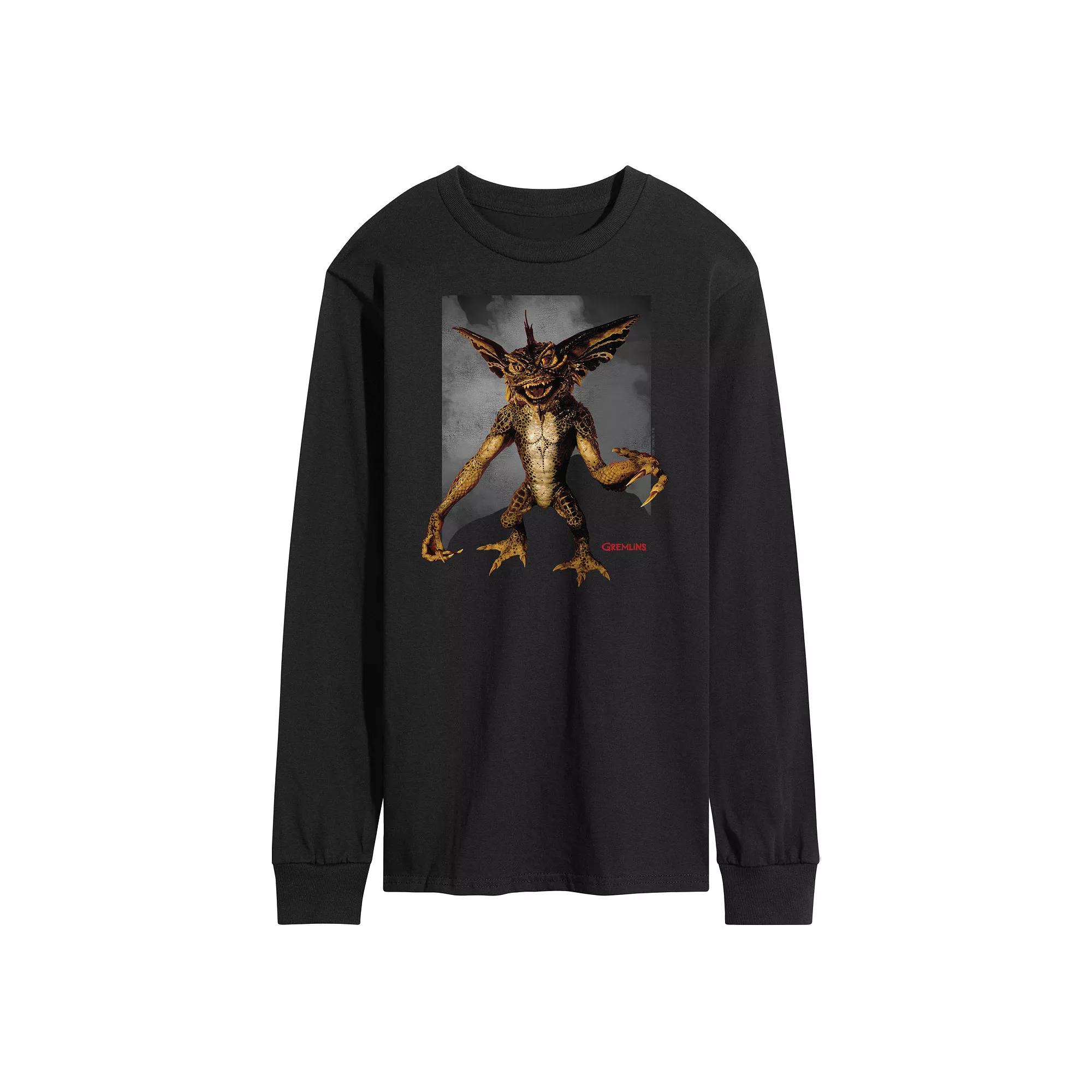 Men's Gremlins Drawing Long Sleeve Graphic Tee,  Product Image