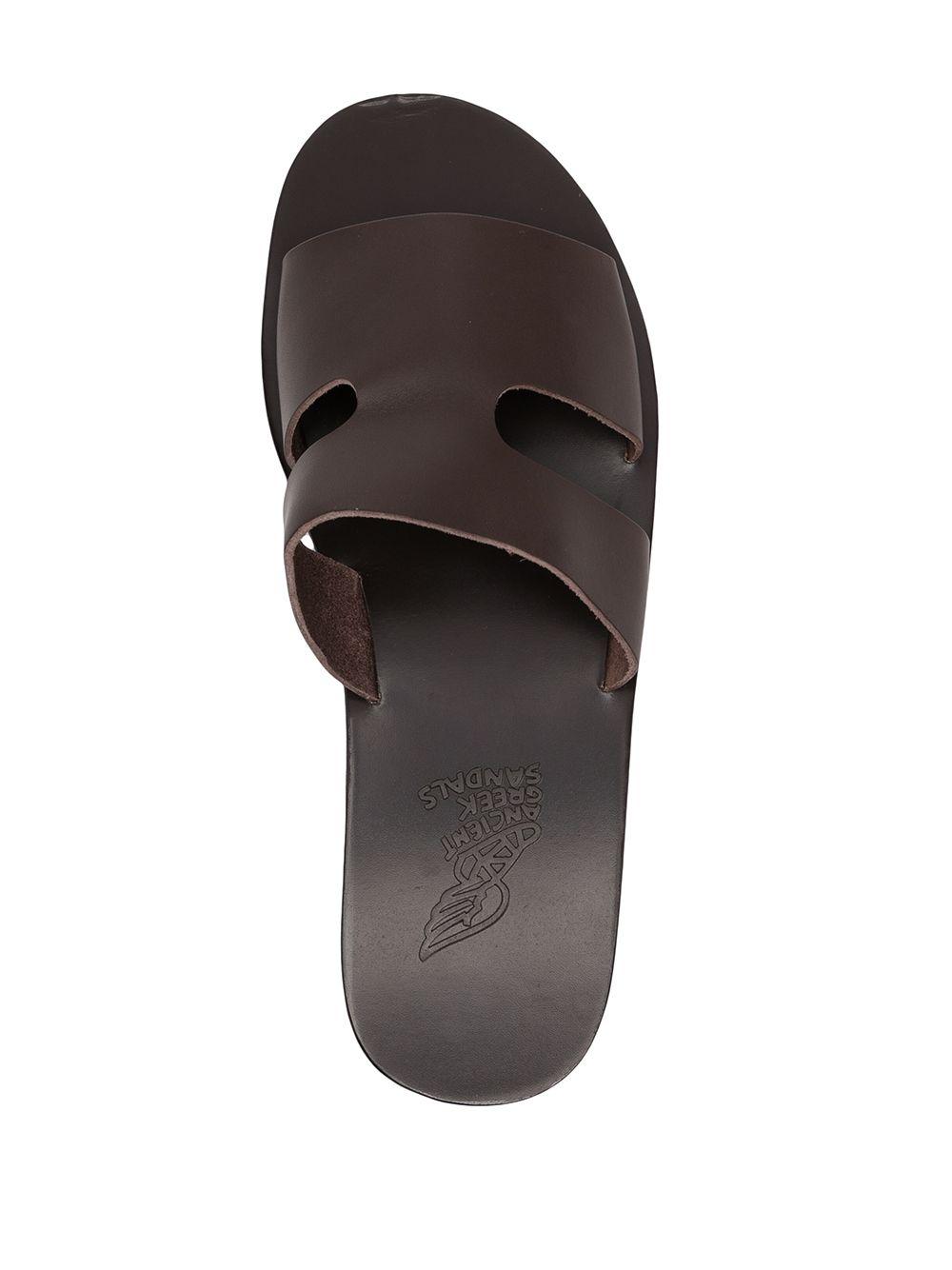 double-strap leather sandals  Product Image