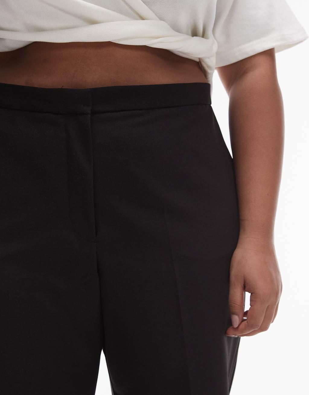 Mango Curve suit slim pants in black Product Image