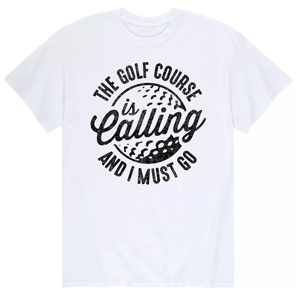 Big & Tall The Golf Course Is Calling Graphic Tee, Men's,  Product Image