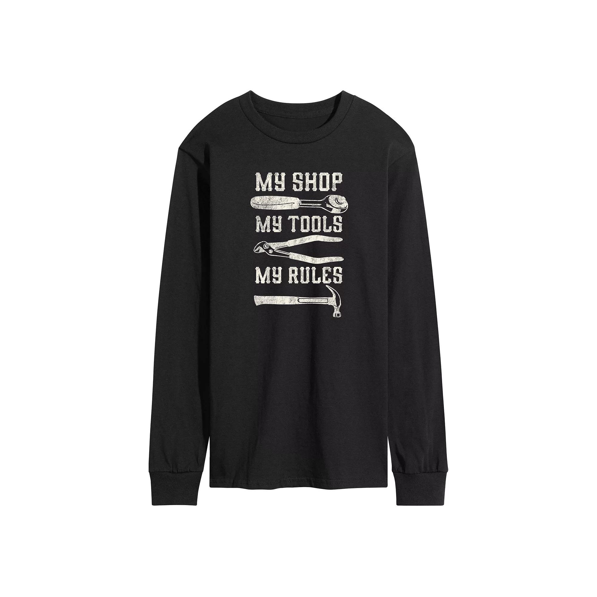 Men's Crushing Fatherhood Long Sleeve Graphic Tee,  Product Image