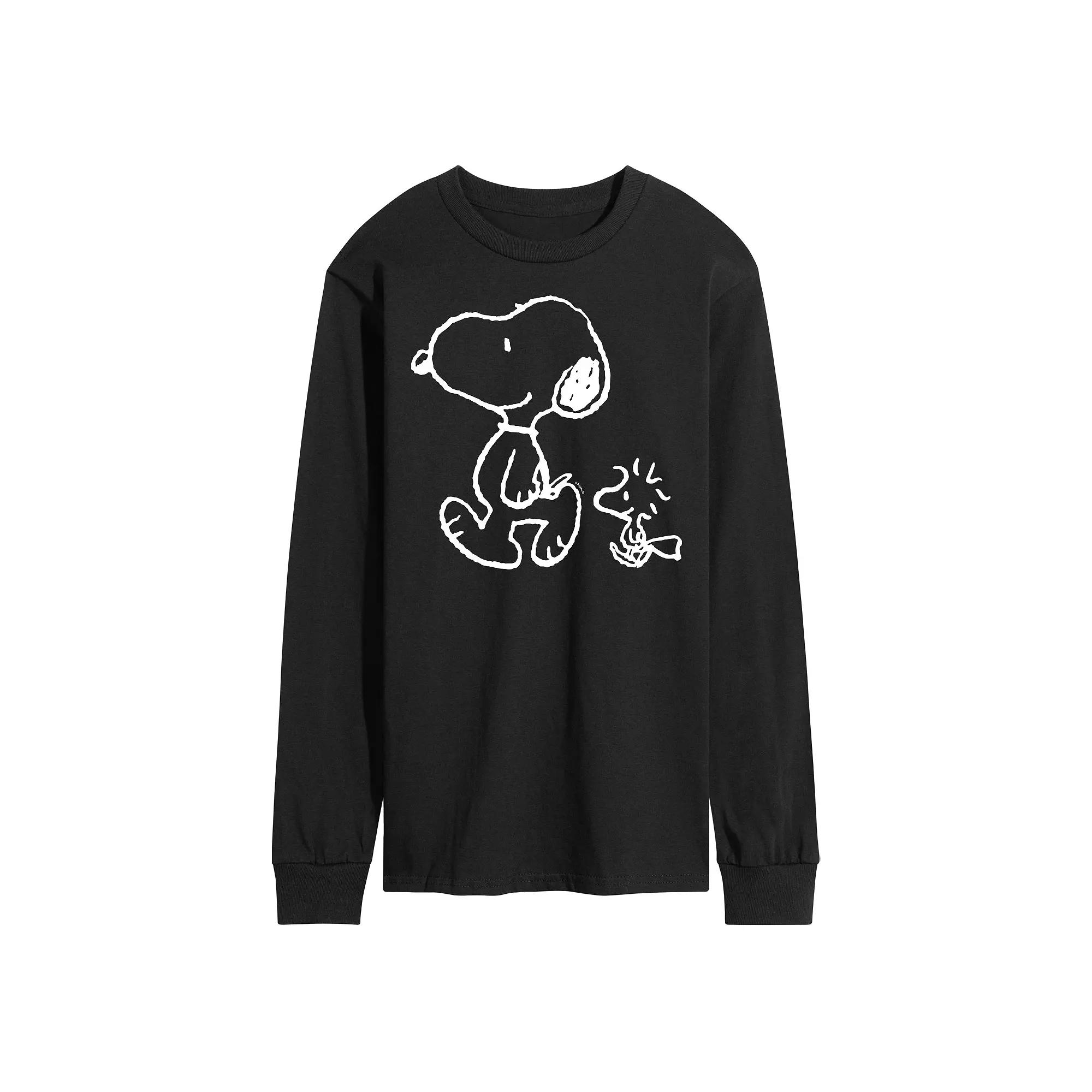 Men's The Beatles Merry Christmas Long Sleeve Graphic Tee,  Product Image