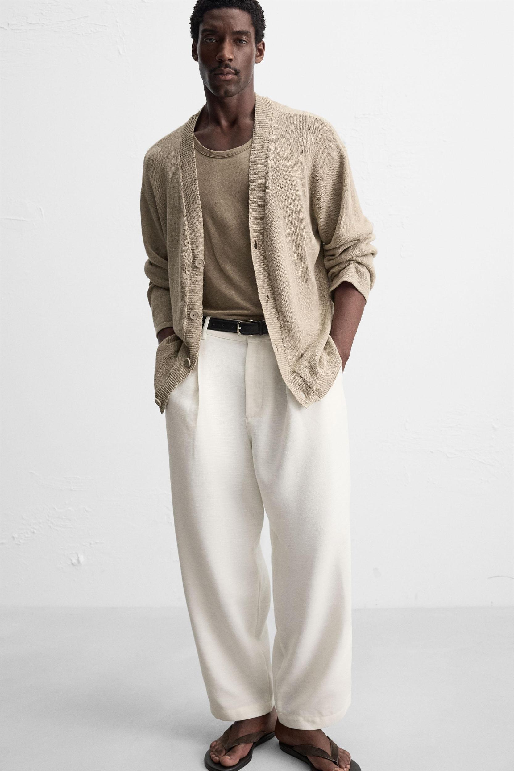 PLEATED RELAXED FIT PANTS Product Image