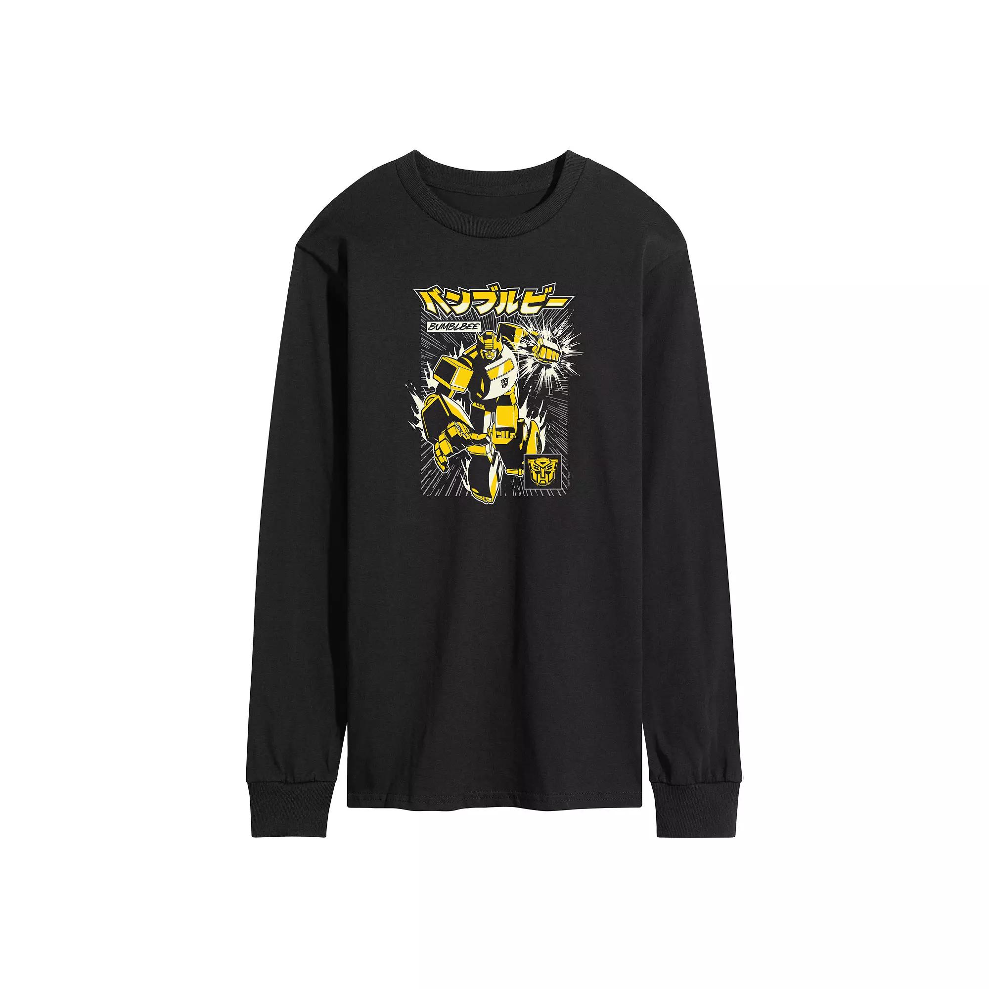 Men's Transformers Bumblebee Long Sleeve Graphic Tee,  Product Image