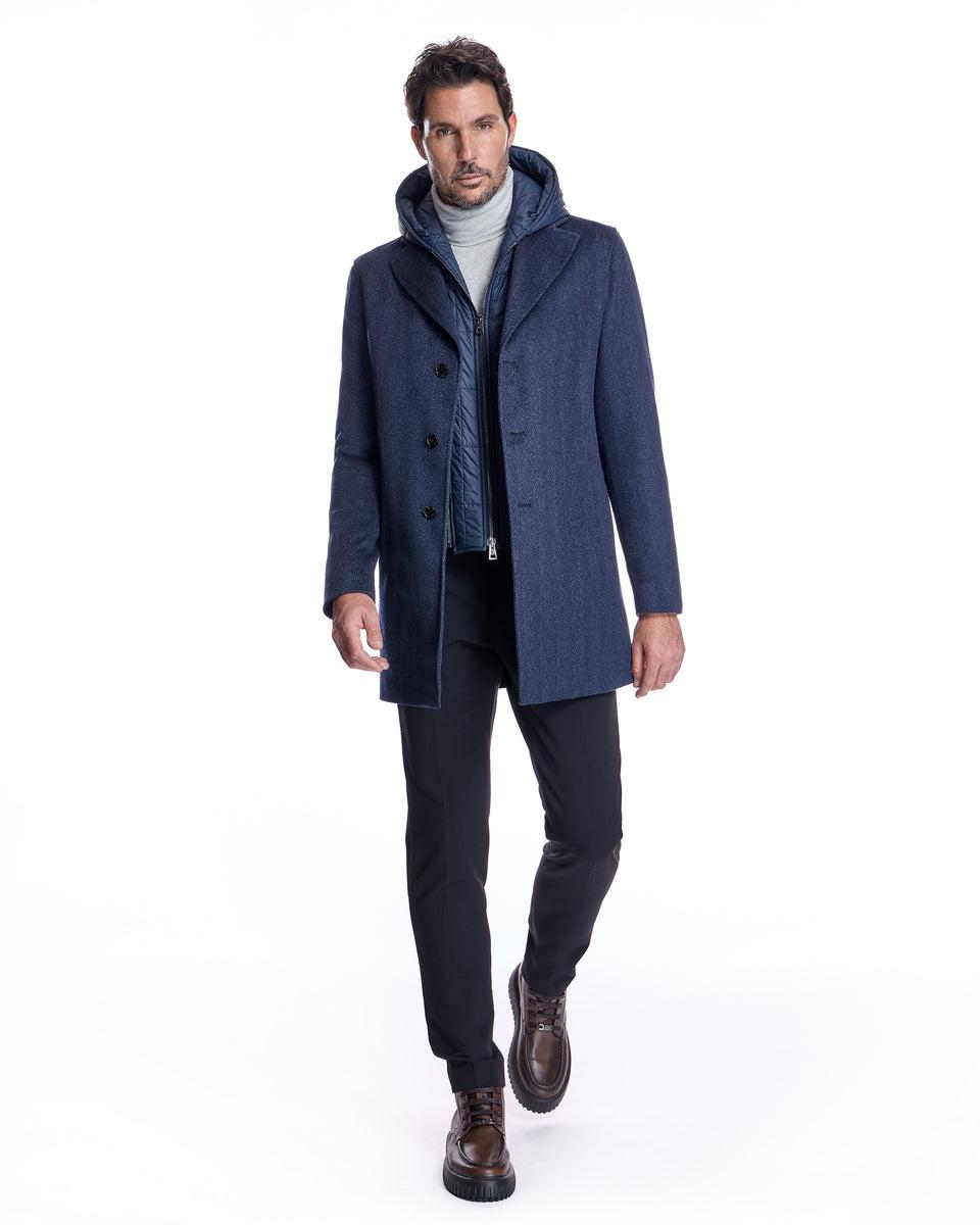 Men's Hooded Wool Jacket Product Image