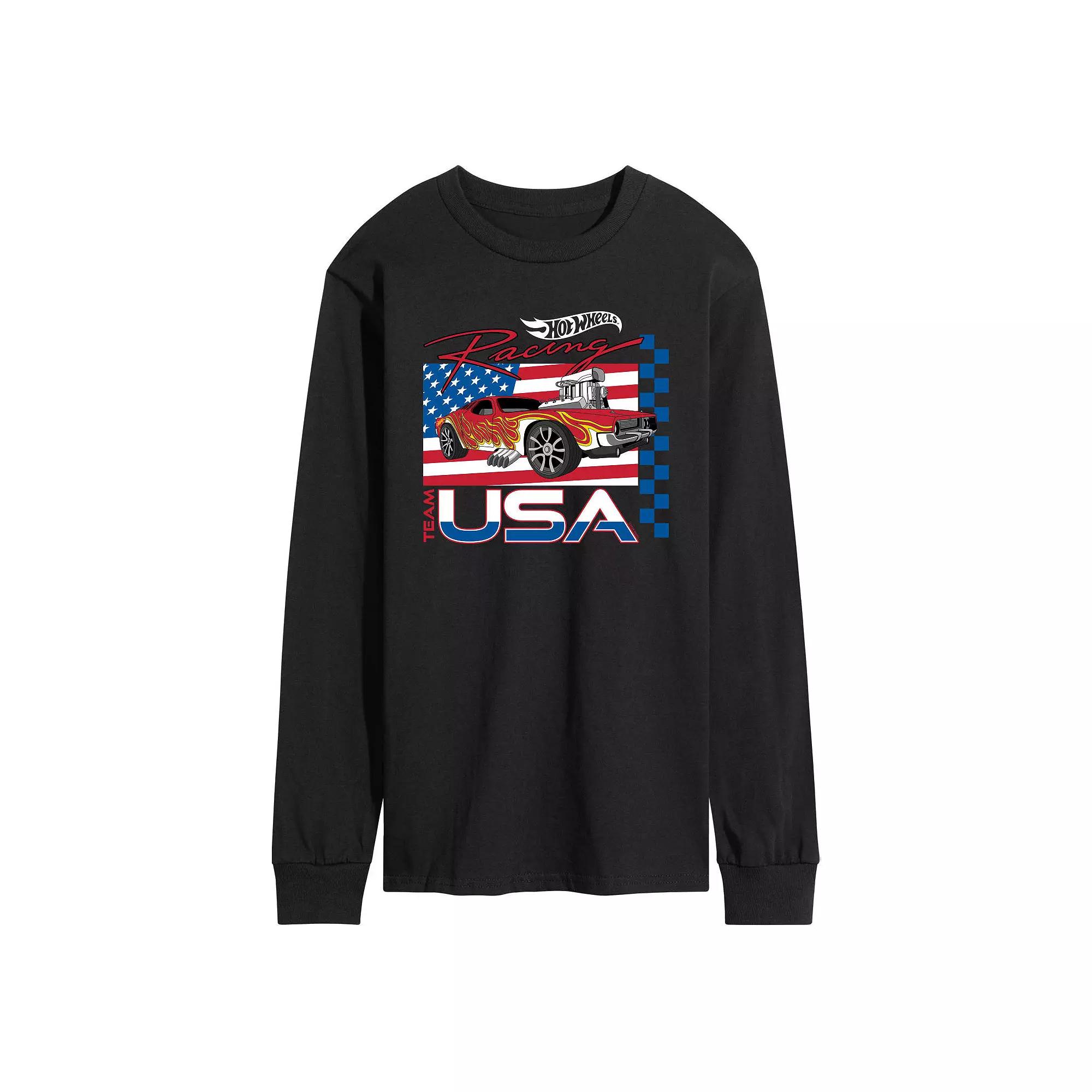 Men's Hot Wheels Americana Long Sleeve Graphic Tee,  Product Image