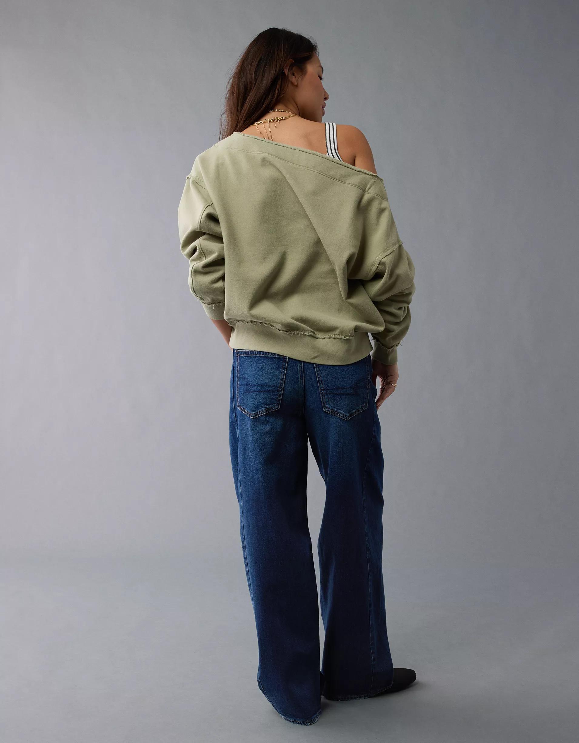 AE Off The Shoulder Sweatshirt Product Image