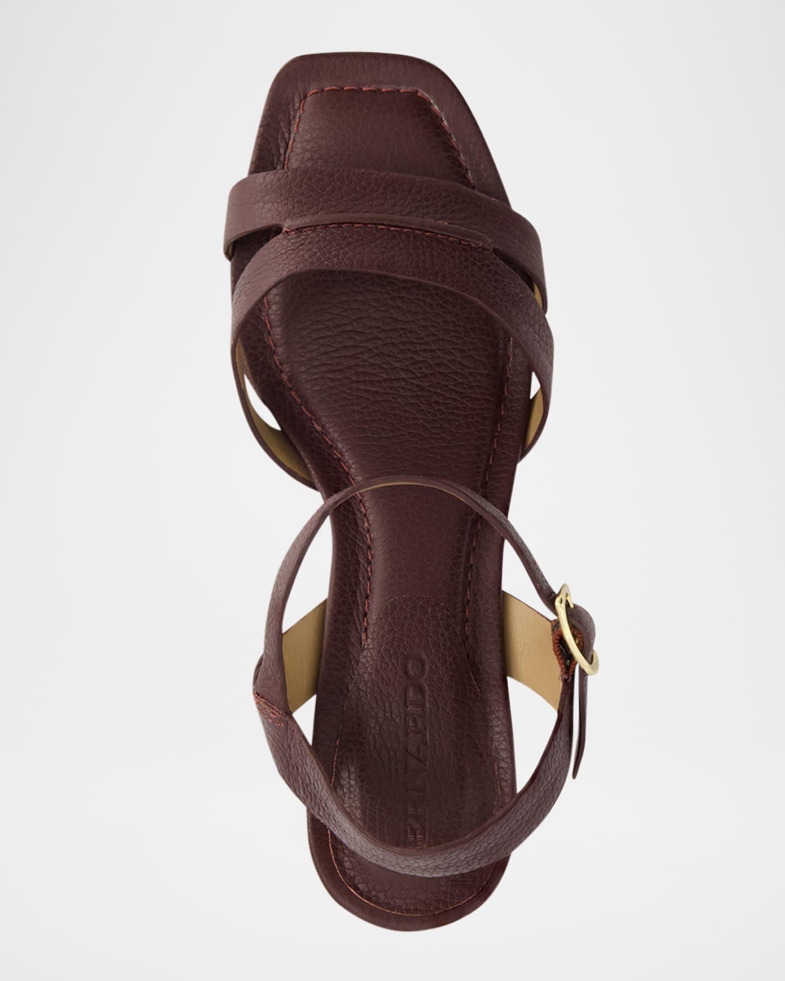 Tarra Leather Ankle-Strap Sandals Product Image