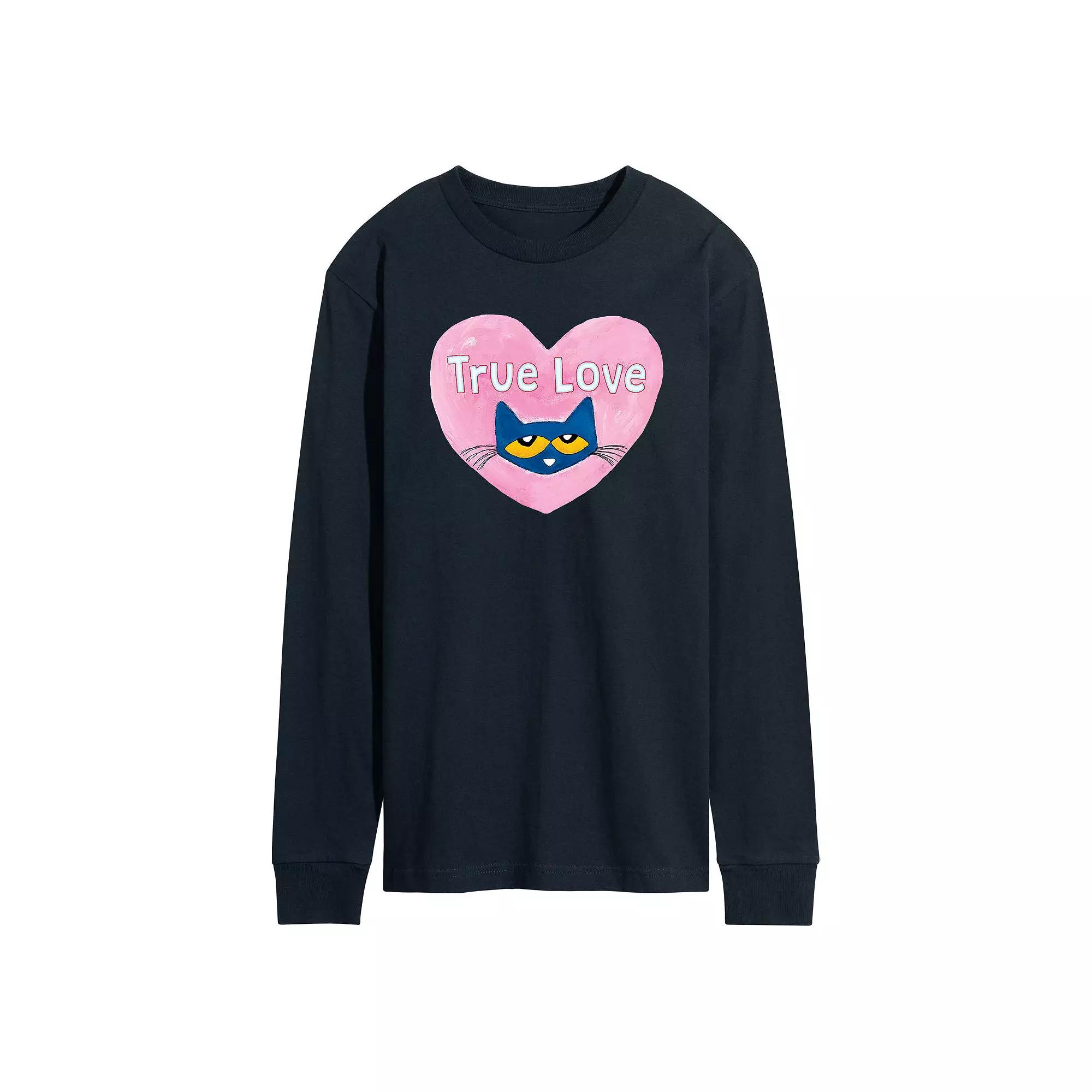Men's Pete the Cat True Love Long-Sleeve Tee,  Product Image