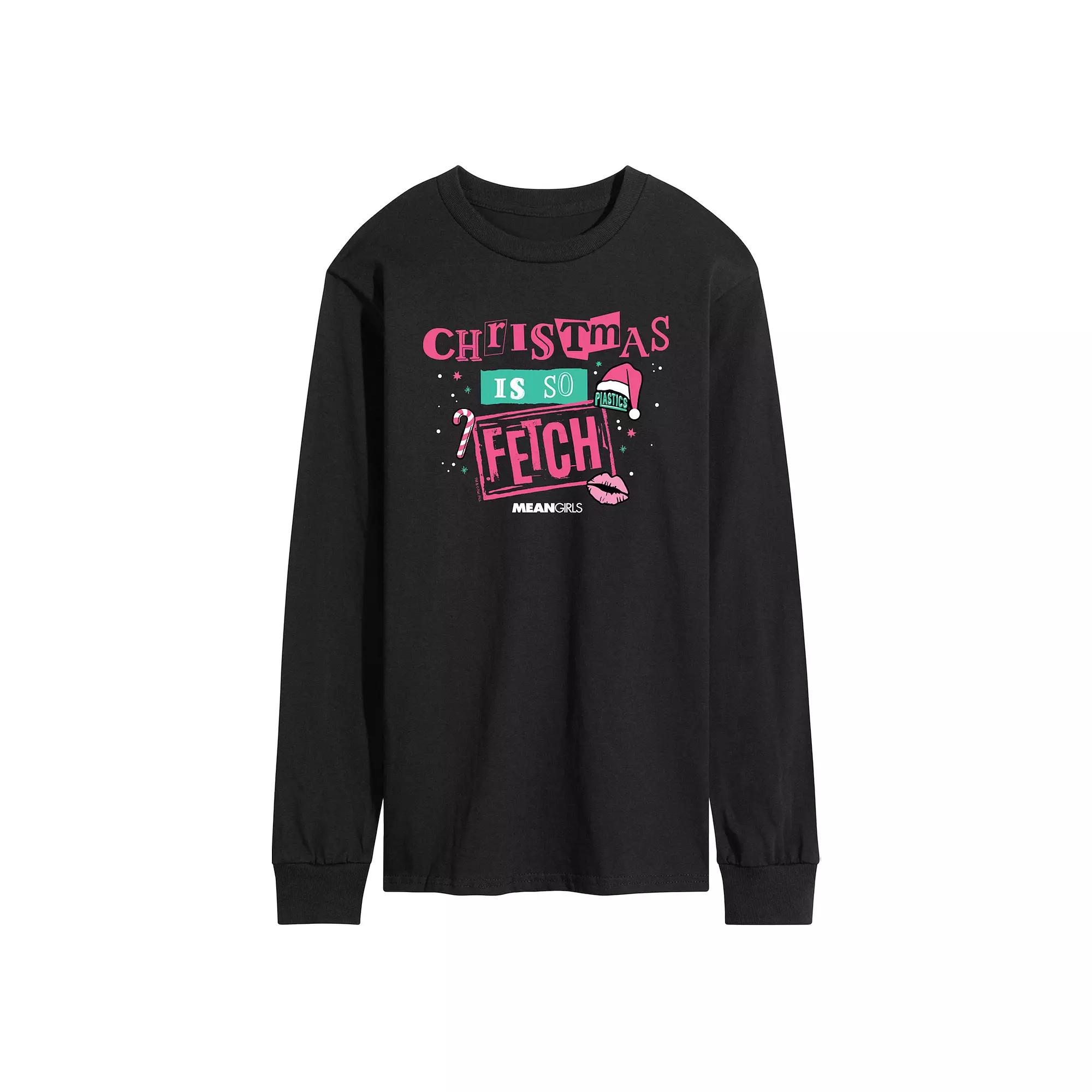 Men's Mean Girls Christmas Is So Fetch Long Sleeve Graphic Tee,  Product Image