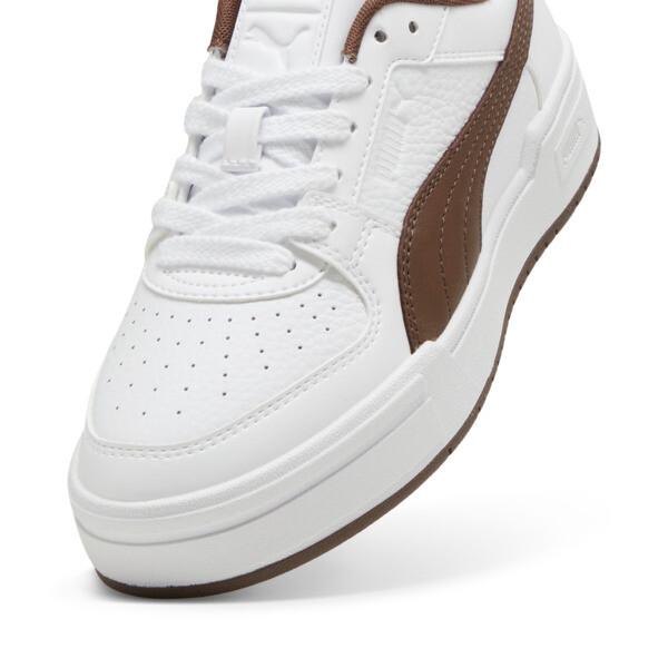 PUMA CA Pro Women's Sneakers in White/Espresso Brown Product Image