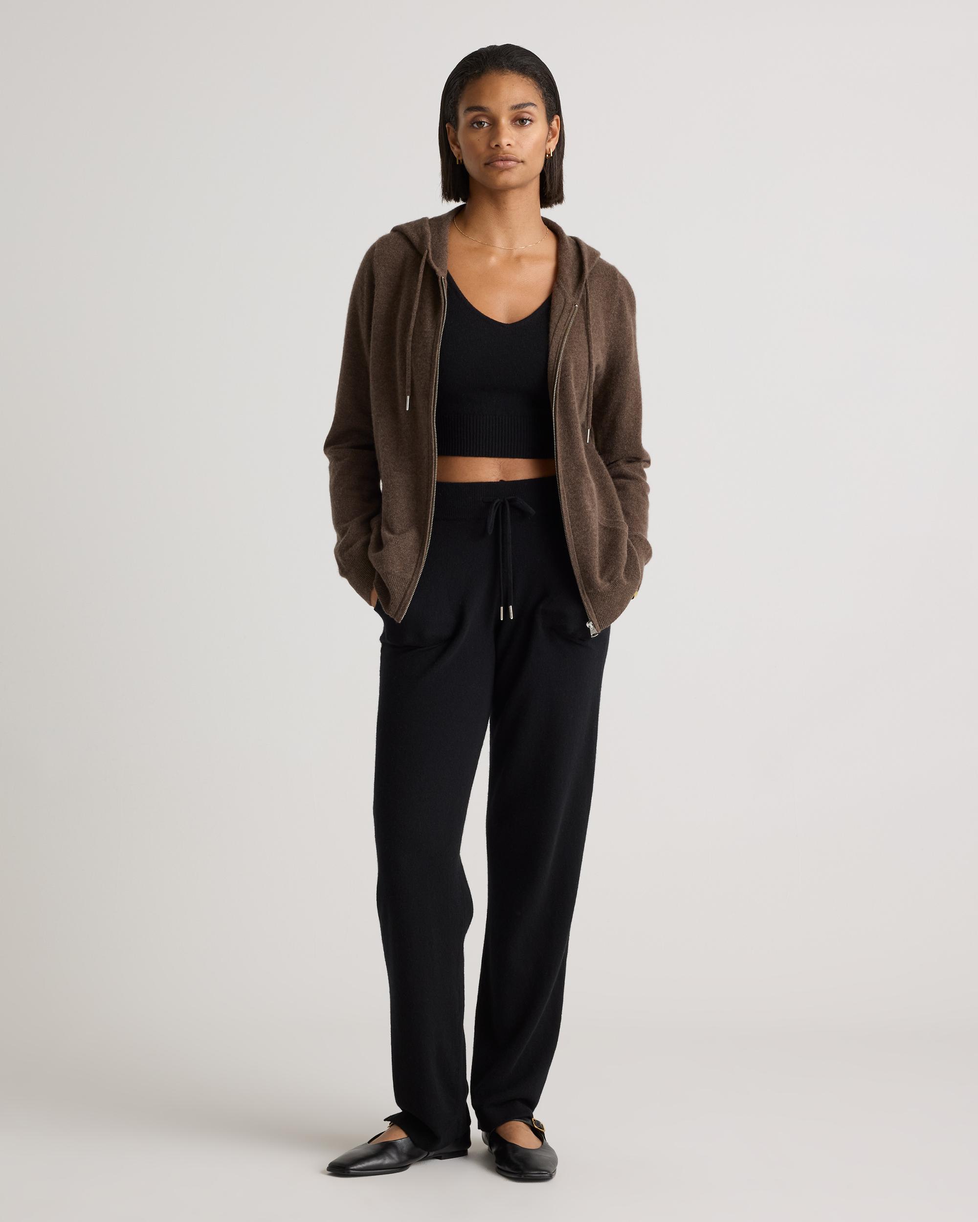 Quince | Women's Mongolian Cashmere Full-Zip Hoodie Product Image