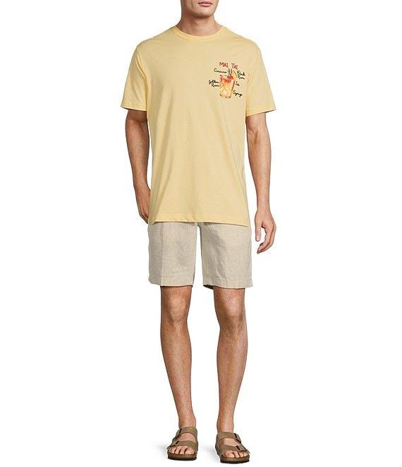 Caribbean Mai Tai Embroidery Short Sleeve T-Shirt Product Image