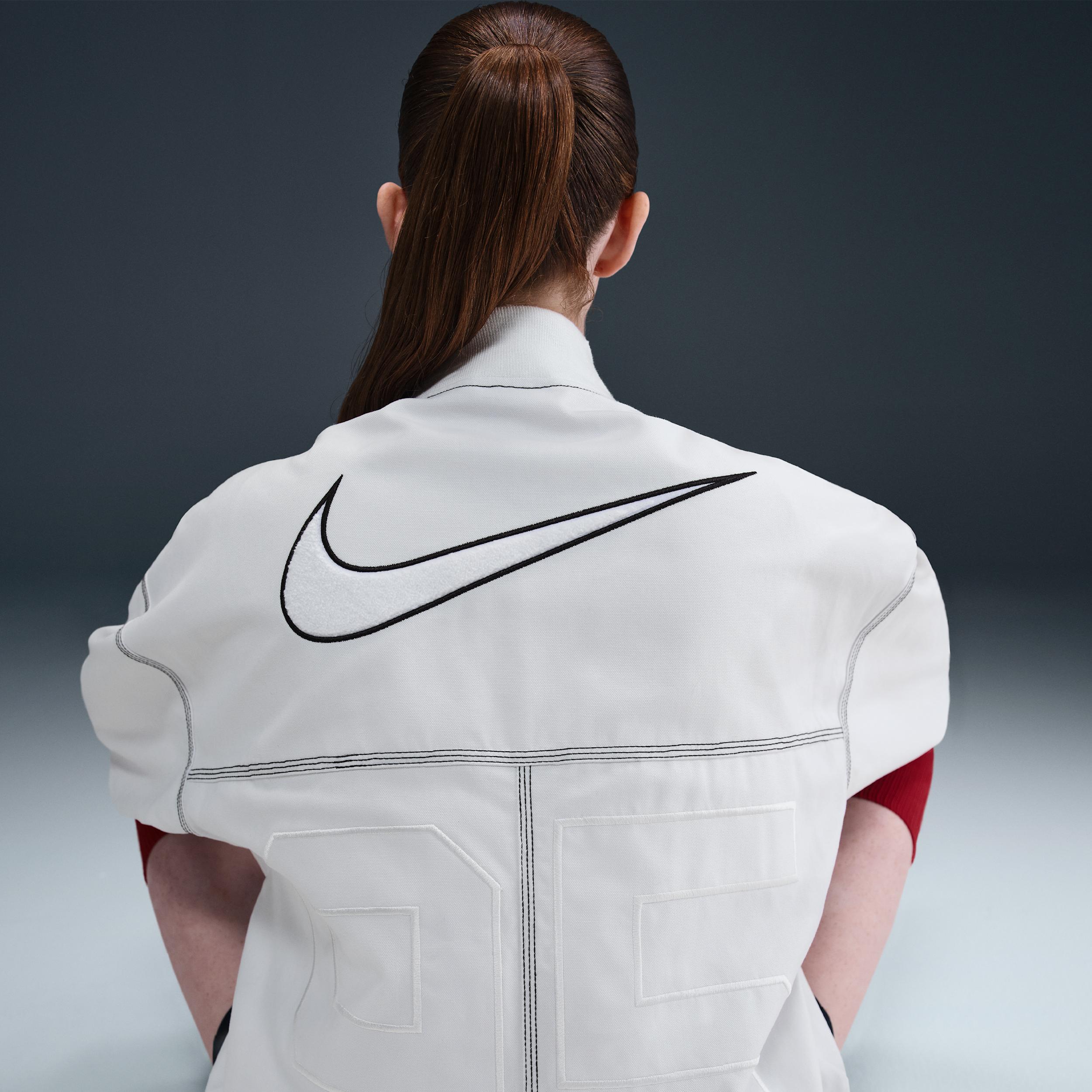 Womens Nike Sportswear Oversized Graphic Cargo Jacket | IB2037-121 Product Image