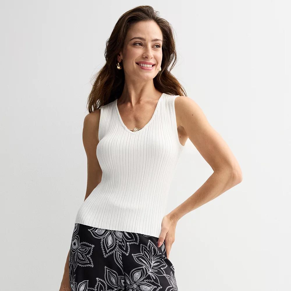 Women's Thalia Sodi Ribbed Sweater Tank Top,  Product Image