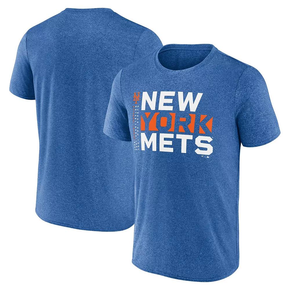 Men's Fanatics  Heather Royal New York Mets Fundamentals Shoot For The Sky T-Shirt, Size: Small, Blue Product Image