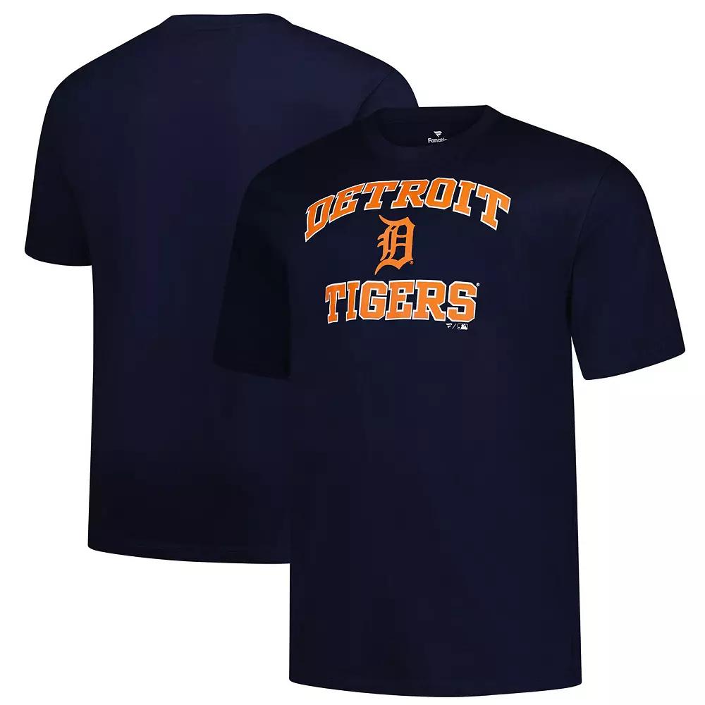 Men's Profile Navy Detroit Tigers Big & Tall Heart & Soul T-Shirt,  Product Image