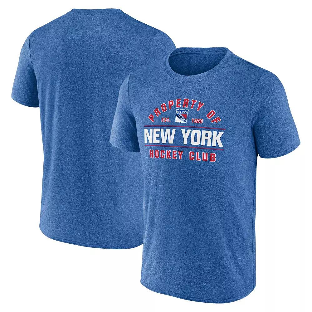 Men's Fanatics Heather Blue New York Rangers Property Of T-Shirt,  Product Image