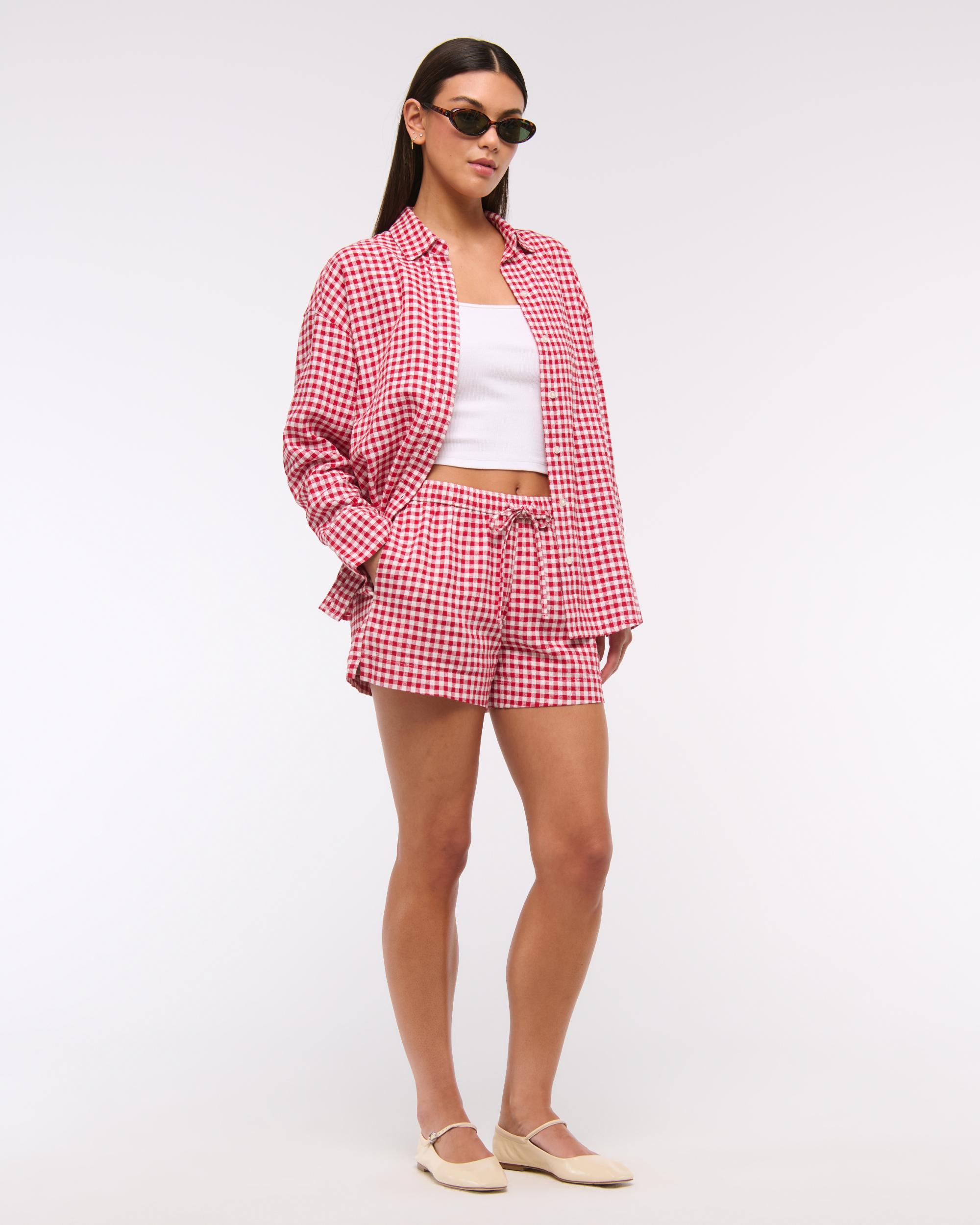 Oversized Linen-Blend Shirt Product Image