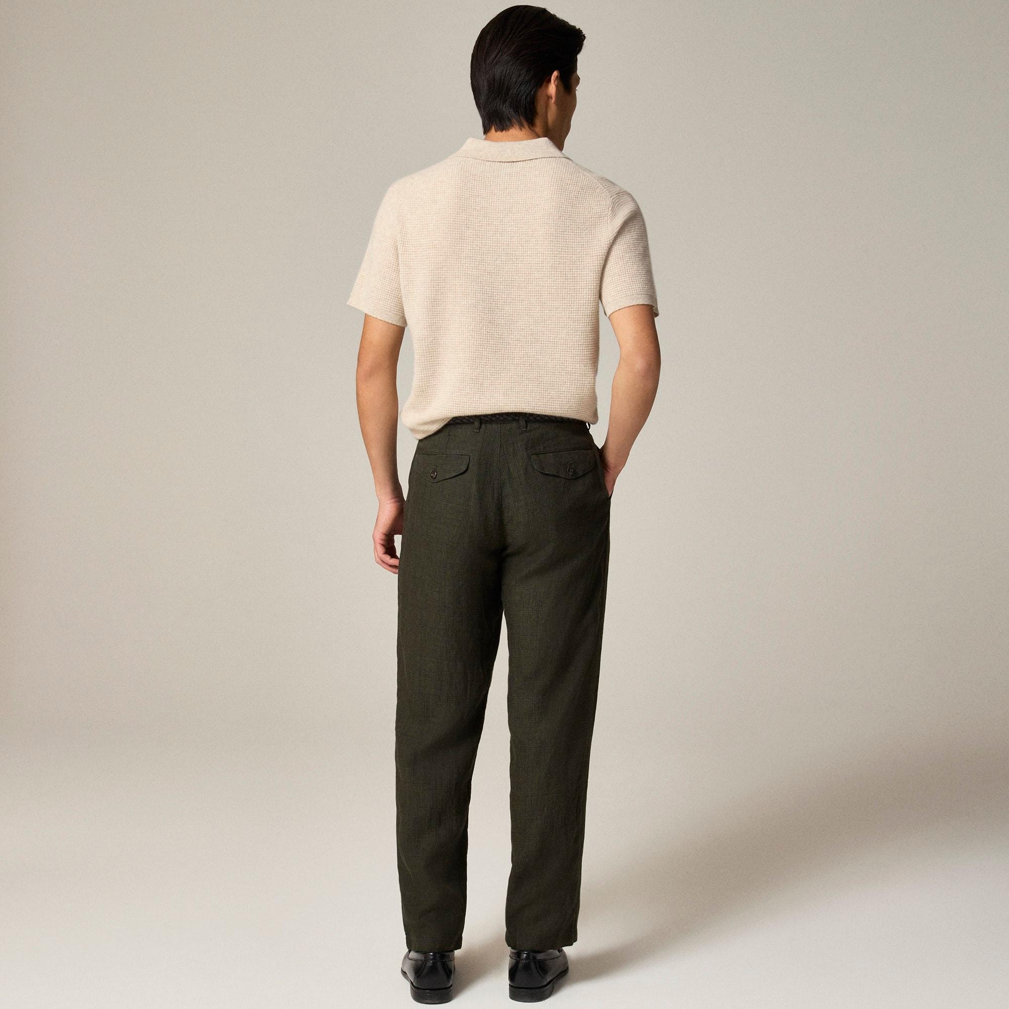 Short-sleeve cashmere waffle sweater-polo Product Image