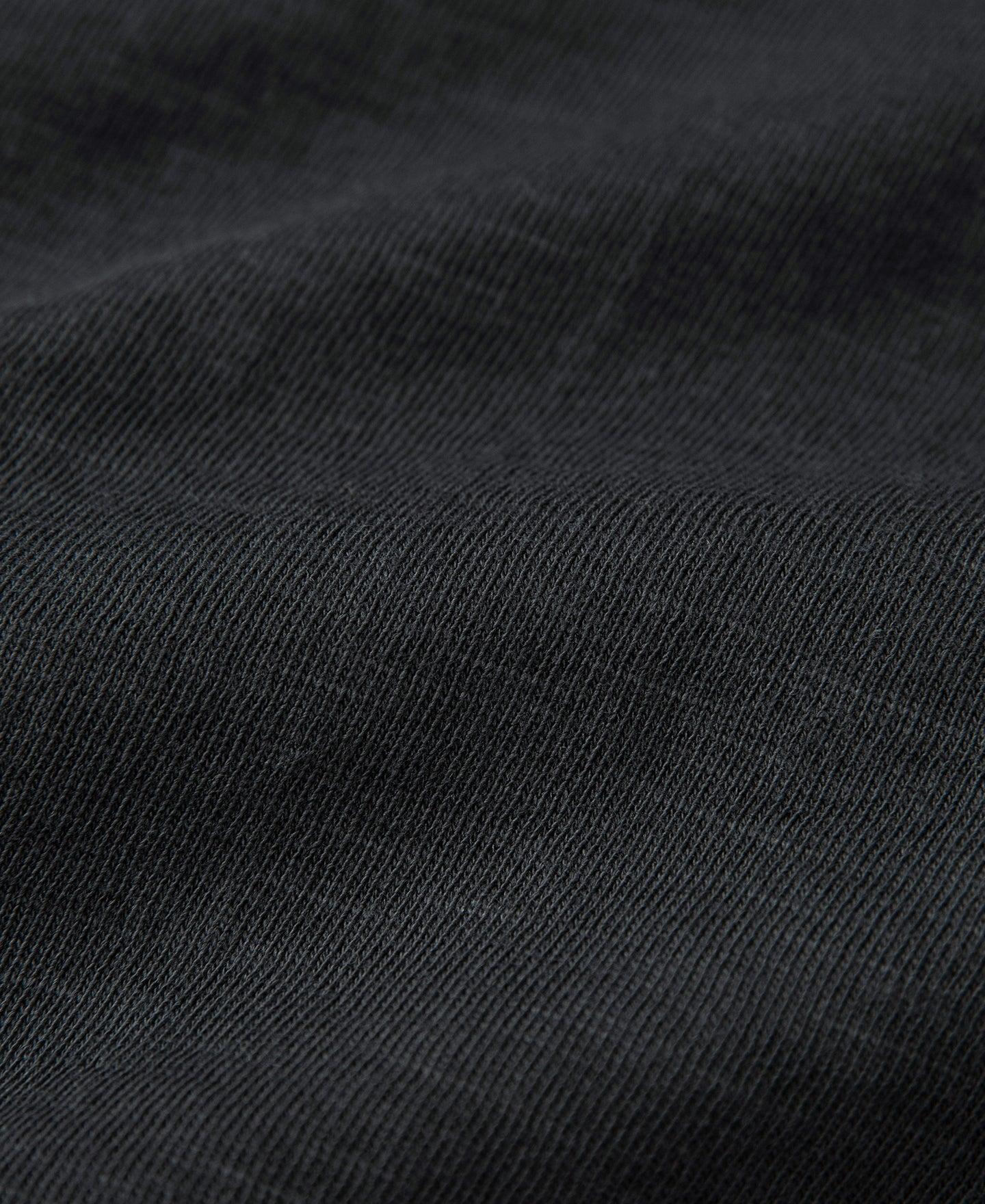 Loopwheel Tubular Slub Cotton Pocket T-Shirt - Vintage Black Product Image