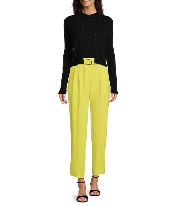 BOSS by Hugo Boss Solid Knit Mock Neck Sleeveless Coordinating Tank Top Product Image