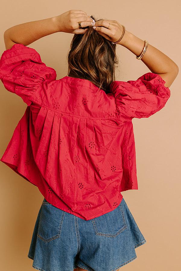 Vineyard Dream Eyelet Button Up Product Image