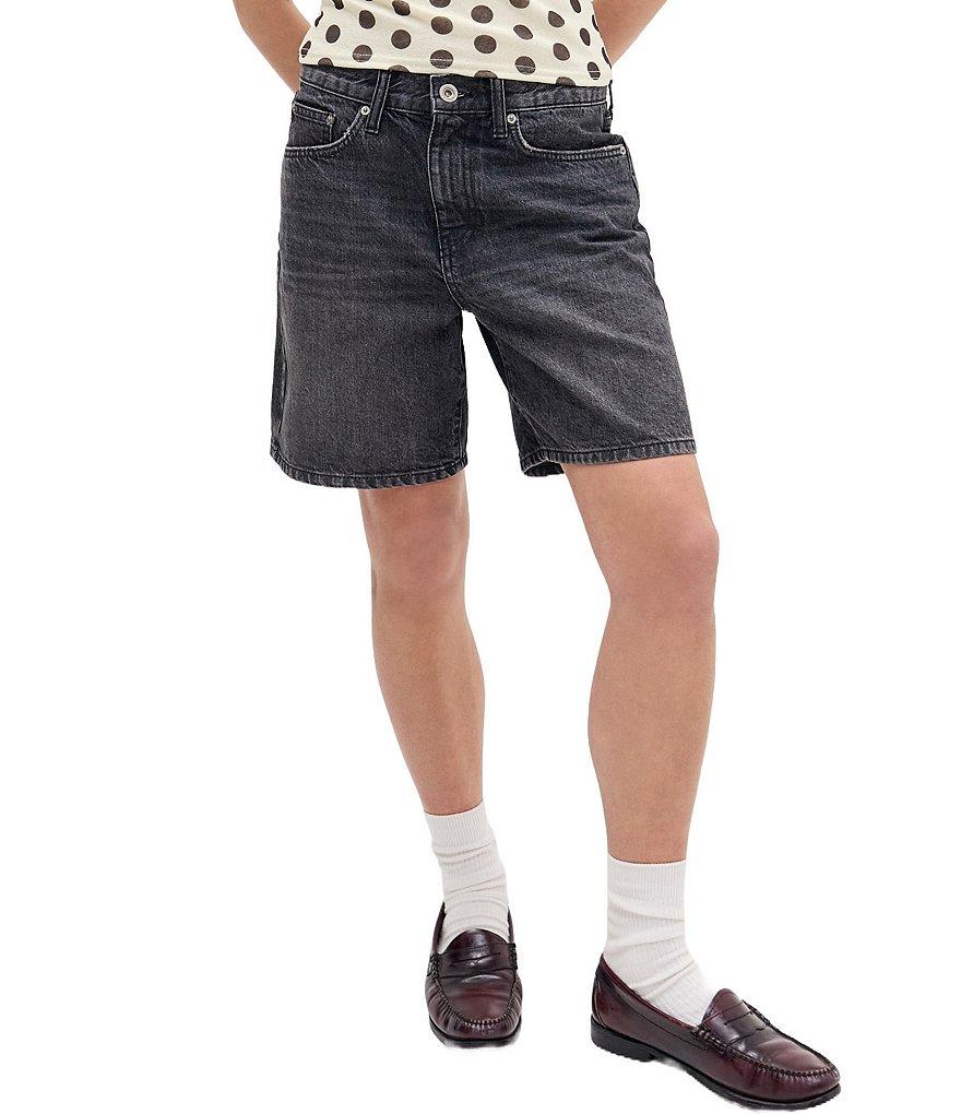 BDG Urban Outfitters Hardin Mid-Rise 7#double; Inseam Denim Shorts Product Image