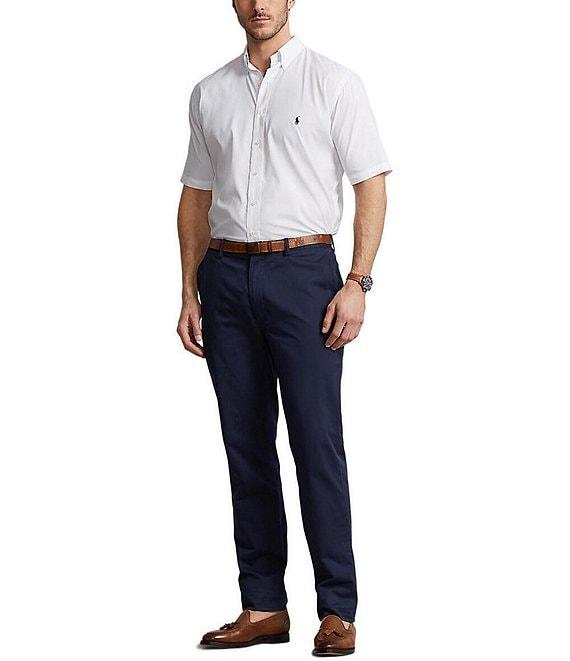 Polo Ralph Lauren Big & Tall Performance Stretch Short-Sleeve Woven Shirt Product Image