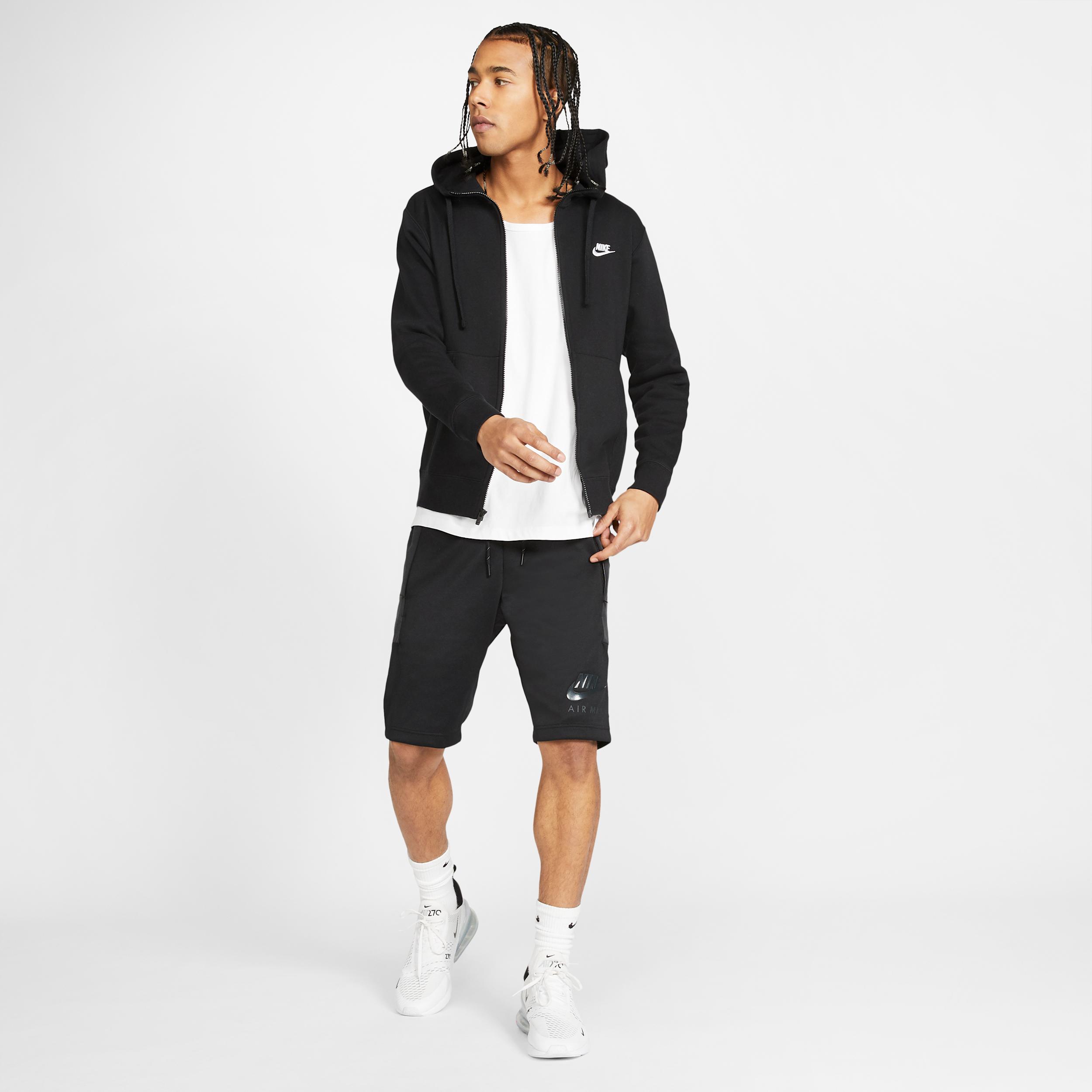 Mens Nike Sportswear Club Fleece Full-Zip Hoodie | BV2645-010 Product Image
