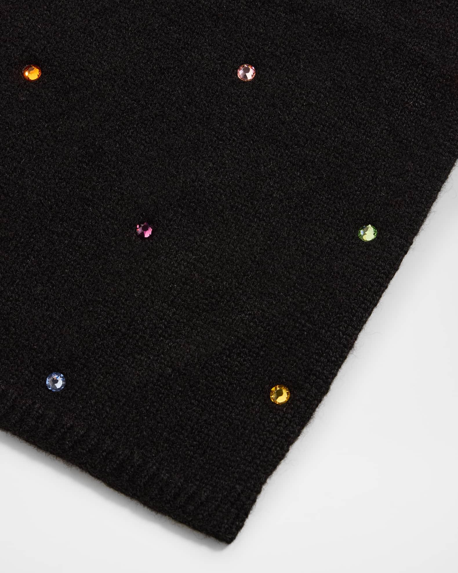 Rhinestone Cashmere Scarf Product Image