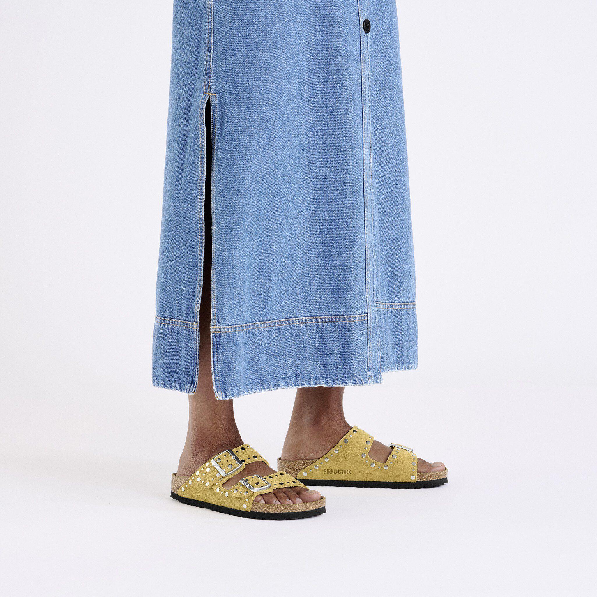 Arizona Rivets Suede Leather Ochre Product Image