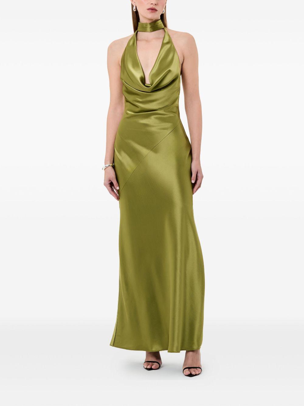 Lyria cowl-neck halter maxi dress Product Image